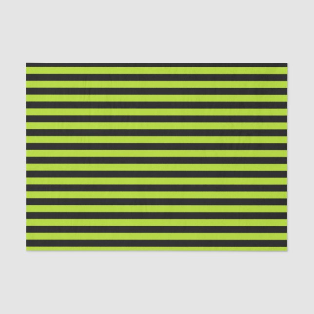 Papier Mousseline Grandes chaux vertes et noires (Recto)