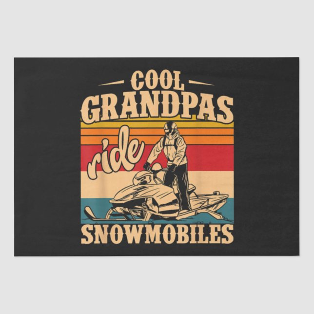 Papier Mousseline Grandpas cool randonnée Motoneige Motoneige Motone (Recto)