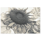 Grands Tournesols Art Découpage Sépia Vintage