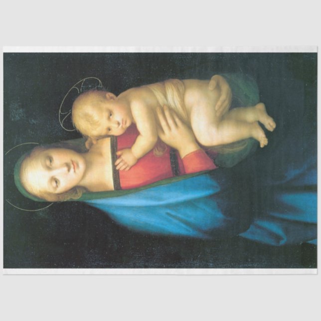 Papier Mousseline Granduca Madonna, Raphael, 1504 (Recto)