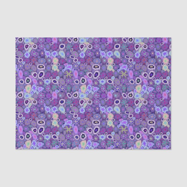 Papier Mousseline Grapeness Millefiori (Recto)