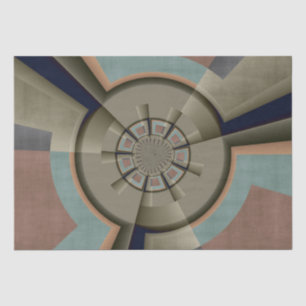 Papier Mousseline Graphique d'art fractal de l'harmonie des couleurs