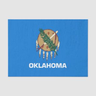 Papier Mousseline Graphique Drapeau de l'état de l'Oklahoma dynamiqu