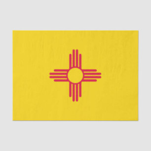 Papier Mousseline Graphique Drapeau de l'état du Nouveau-Mexique dyn