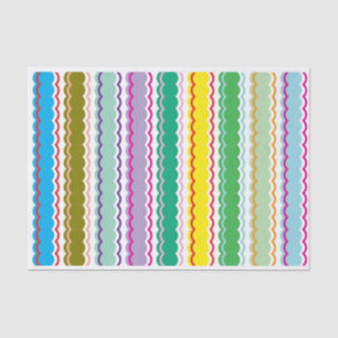 Papier Mousseline Gras Coloré Arc-en-ciel Simples