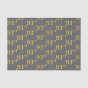 Papier Mousseline Gray, Faux Gold 93e (Quatre-vingt-treize)