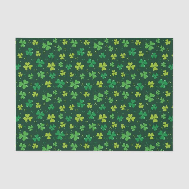 Papier Mousseline Green Cover St. Patrick's Day (Recto)