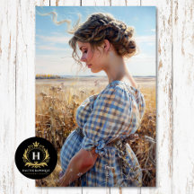 Green En vichy Prairie Girl Campagne Découpage