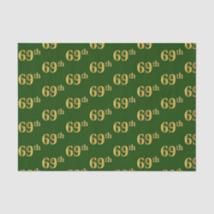 Papier Mousseline Green, Faux Gold 69e (Soixante-neuvième)