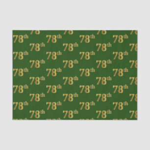 Papier Mousseline Green, Faux Gold 78e (Soixante-dix-huitième)