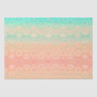 Papier Mousseline Green, Peach, Melon et Coral