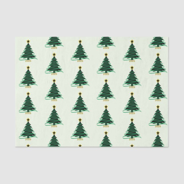 Papier Mousseline Green Tree (Recto)