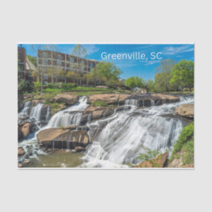 Papier Mousseline Greenville, Caroline du Sud Reedy River Falls Park