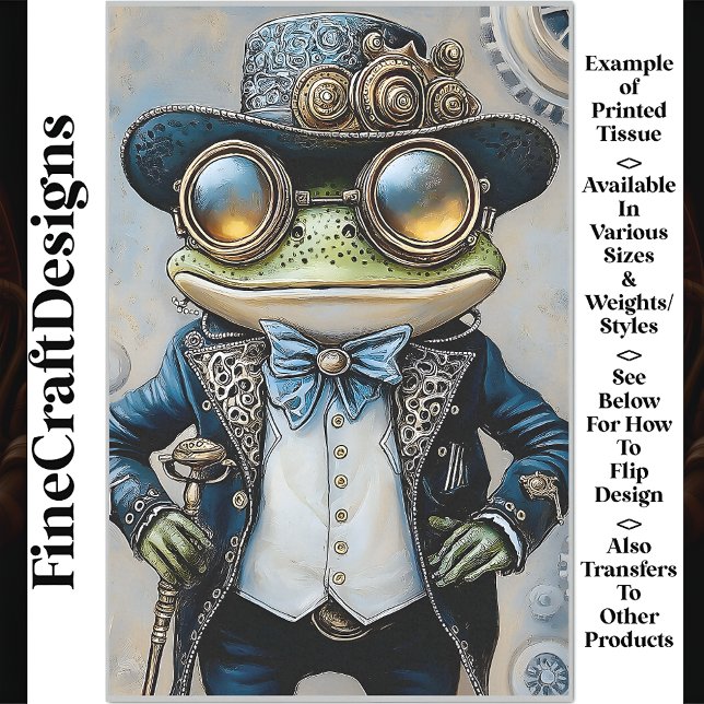 Papier Mousseline Grenouille Steampunk Dans Les Meilleurs Vêtements  (Créateur téléchargé)