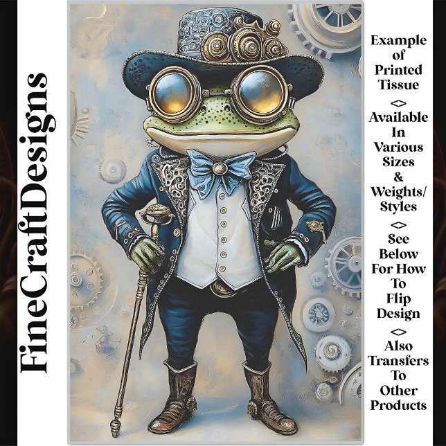 Papier Mousseline Grenouille Steampunk Dans Les Meilleurs Vêtements  (Créateur téléchargé)