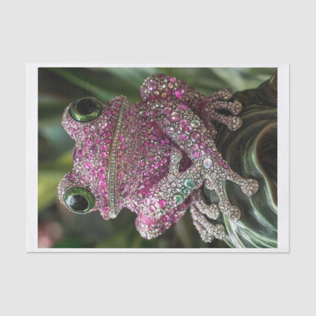 Papier Mousseline Grenouilles et diamants1 (Recto)