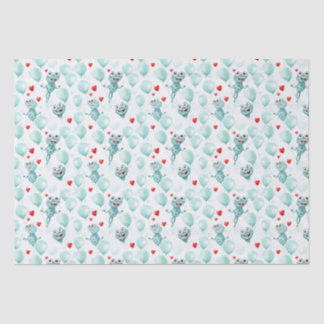 Papier Mousseline Grenouilles et grenouilles de coeur en ballons