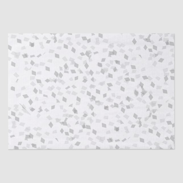 Papier Mousseline Grey Confetti (Recto)