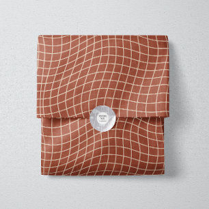 Papier Mousseline Grille déformée moderne Géométrique fluide minim