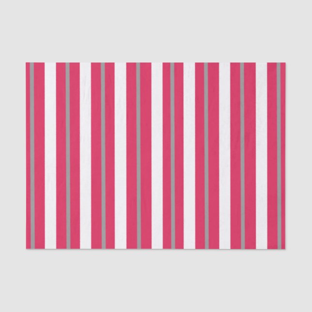 Papier Mousseline Gris blanc rouge (Recto)