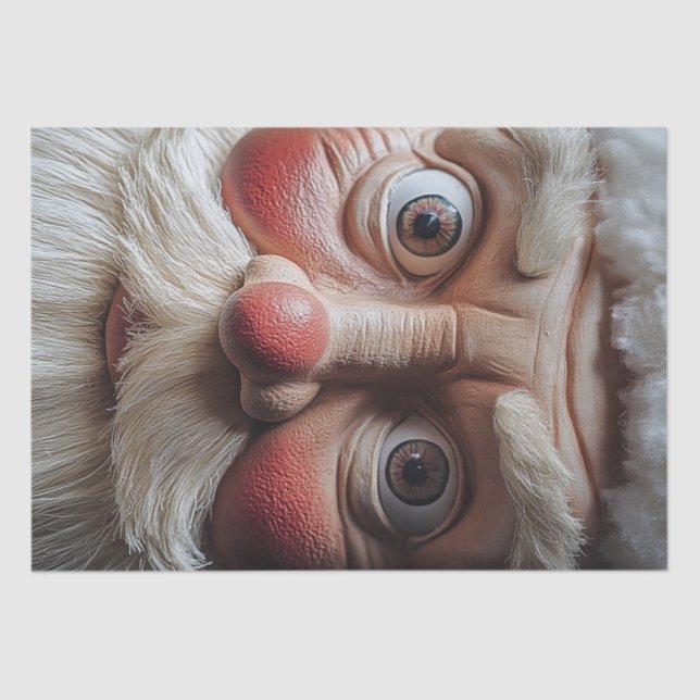 Papier Mousseline Gros plan sur l'expression surprenante de Père Noë (Recto)