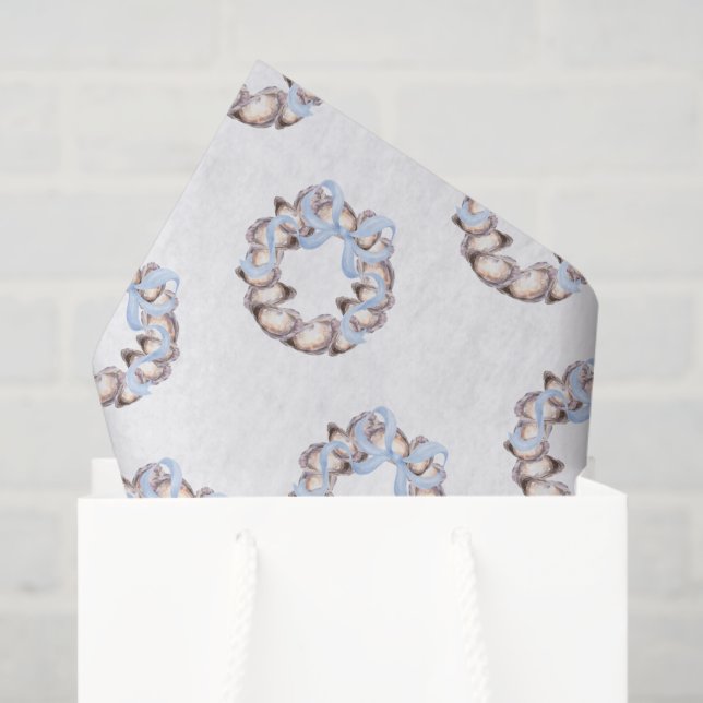 Papier Mousseline Grotte de l'huître côtière de Preppal Noël (Sac cadeau)