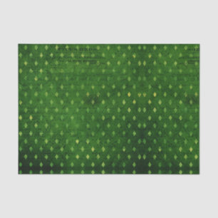 Papier Mousseline Grunge Diamant Vert Émeraude Vintage