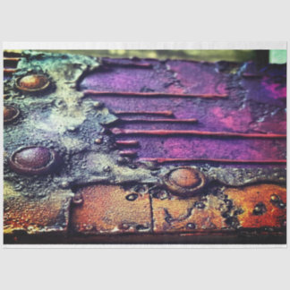 Papier Mousseline Grunge violet rustique par Elsie Lane