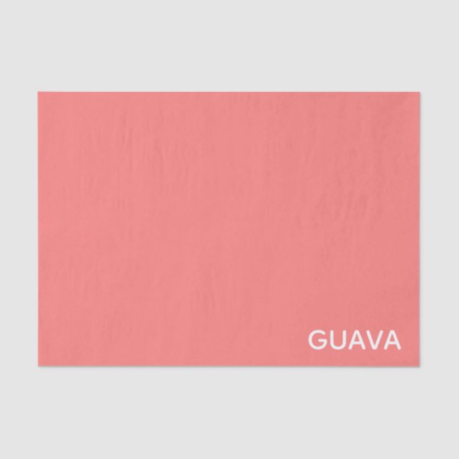 Papier Mousseline Guava pink color name (Recto)