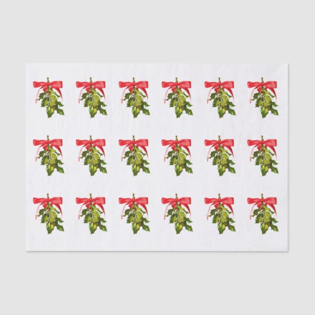 Papier Mousseline Gui de Joyeux Noël (Recto)