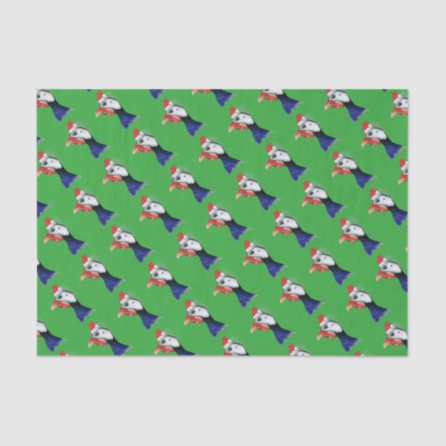 Papier Mousseline Guinée le père noël (Recto)