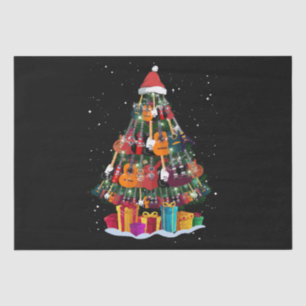Papier Mousseline Guitare Arbre de Noël Drôle