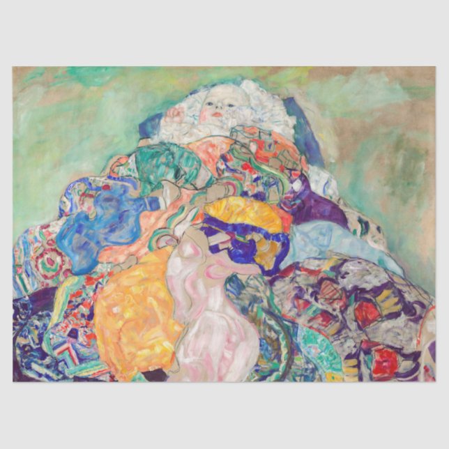 Papier Mousseline Gustav Klimt - Bébé / Berceau (Recto)