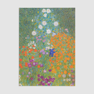Papier Mousseline Gustav Klimt - Jardin des fleurs