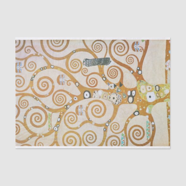 Papier Mousseline Gustav Klimt The Tree of Life Art Nouveau (Recto)