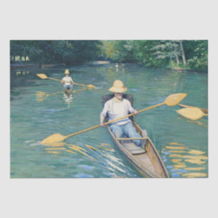 Papier Mousseline Gustave Caillebotte - Skiffs on the Yerres