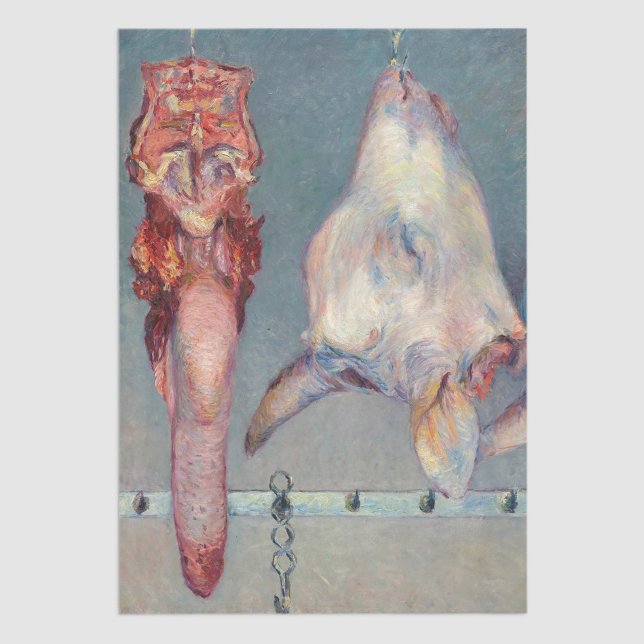 Papier Mousseline Gustave Caillebotte - Tête de veau et langue d'ox (Créateur téléchargé)