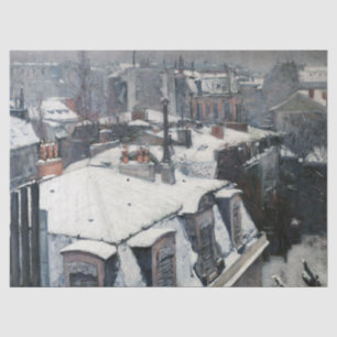 Papier Mousseline Gustave Caillebotte - Toits dans la neige