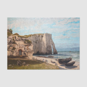 Papier Mousseline Gustave Courbet - Falaises à Etretat après la temp