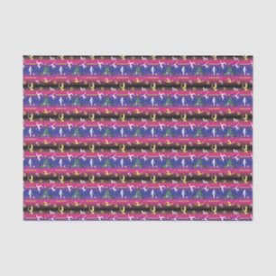 Papier Mousseline Gymnastique féminine Arbre de Noël