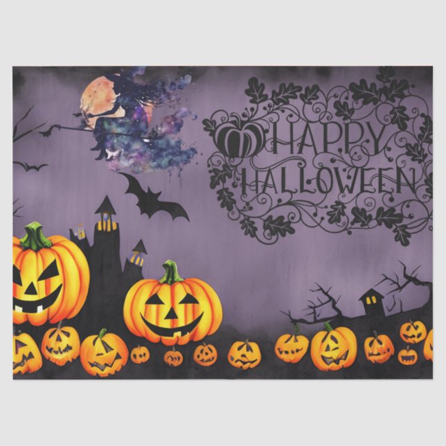 Papier Mousseline Halloween (Recto)