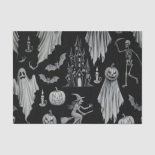Papier Mousseline Halloween fantôme effrayant