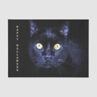 Papier Mousseline Halloween fête peur Chat noir Horreur Nuit
