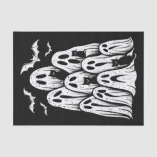 Papier Mousseline Halloween Ghost Chats Lover automne Éffrayante sai