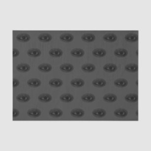 Papier Mousseline Halloween Oeil mal Gris