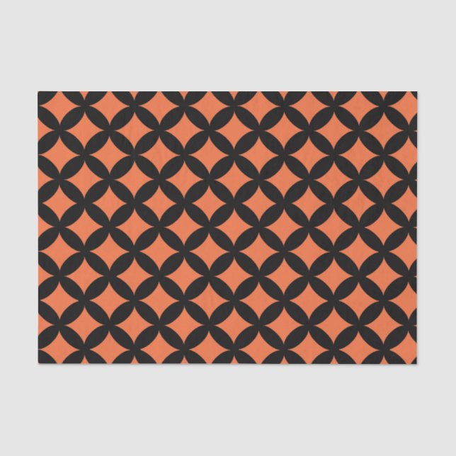 Papier Mousseline Halloween tissu orange sac cadeau sac cadeau (Recto)