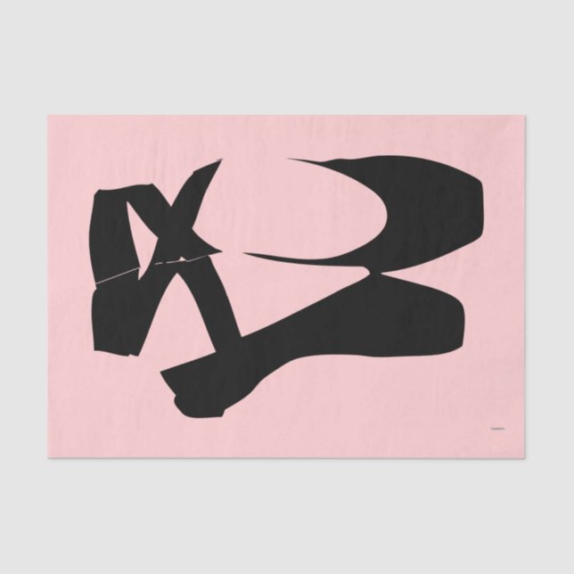 Papier Mousseline HAMbyWG - Chaussons Ballerina en noir (Recto)
