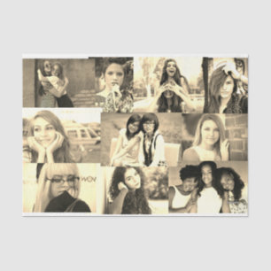 Papier Mousseline HAMbyWG - Collage photo sur Sepia Tone