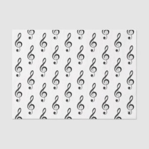 Papier Mousseline HAMbyWG - Note musicale G Clef -