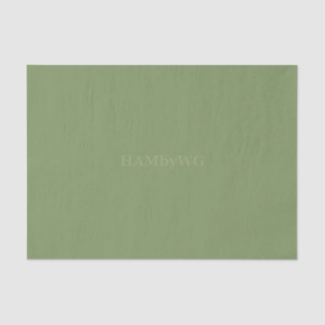 Papier Mousseline HAMbyWG - Papier de tissus - Sage (Recto)